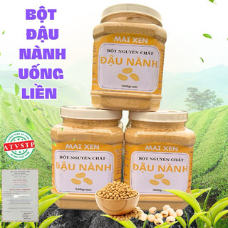 [3hộp] Bột đậu nành nguyên chất 100% Mai Xen tốt cho tim mạch, tăng size vòng 1, giảm cân, ngừa tiểu đường, loãng xương