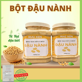 [3hộp] Bột đậu nành nguyên chất 100% Mai Xen tốt cho tim mạch, tăng size vòng 1, giảm cân, ngừa tiểu đường, loãng xương