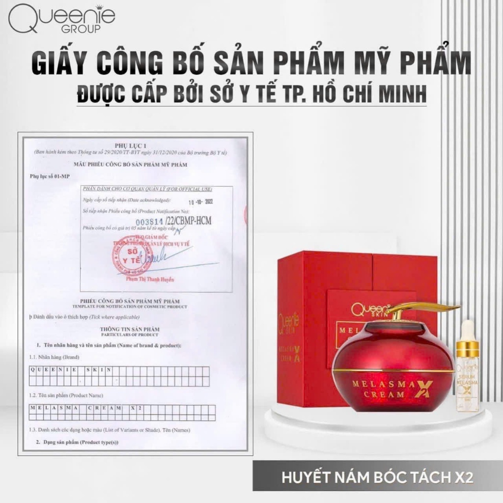 Kem Sạch Nám Queenie Skin