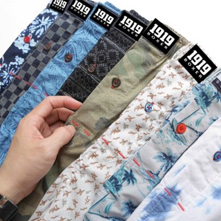 Quần đùi nam mặc nhà chất cotton 1919 Quần ngủ nam CT02