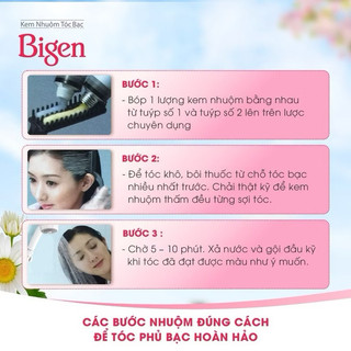 Nhuộm Tóc Phủ Bạc Bigen 884 Nâu Nhạt