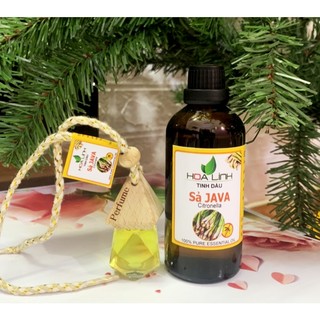 Tinh dầu sả Java 100ml -500ML HLinh - Xông phòng đuổi muỗi, côn trùng, khử mùi hôi / Tặng vỏ lọ treo xe