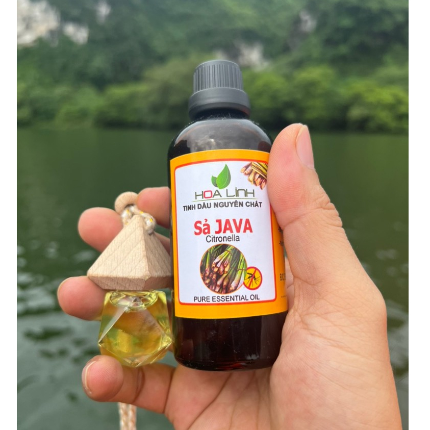 Tinh dầu sả Java 100ml -500ML HLinh - Xông phòng đuổi muỗi, côn trùng, khử mùi hôi / Tặng vỏ lọ treo xe