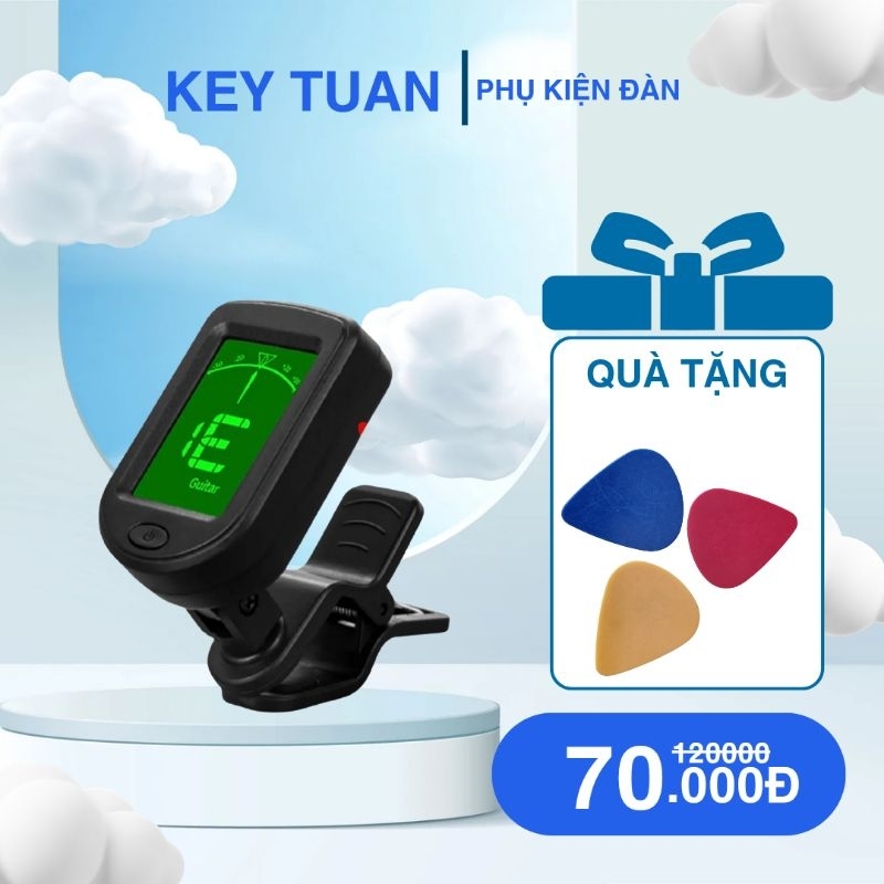Máy lên dây đàn Bầu, Tranh, Sến, Guitar, độ chính xác cao, thao tác dễ dàng sử dụng