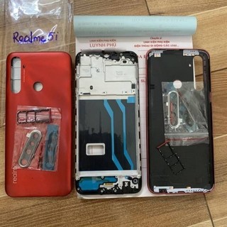 Vỏ realme 5i có khay sim kính camera BAO TEST