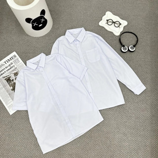 Áo Sơ Mi Trắng Học Sinh, Áo Trắng Đi Học Cộc Tay, Dài Tay Dành Cho Nam Nữ Đủ Độ Tuổi Từ Lớp 1 Tới Lớp 12 Giá Xưởng