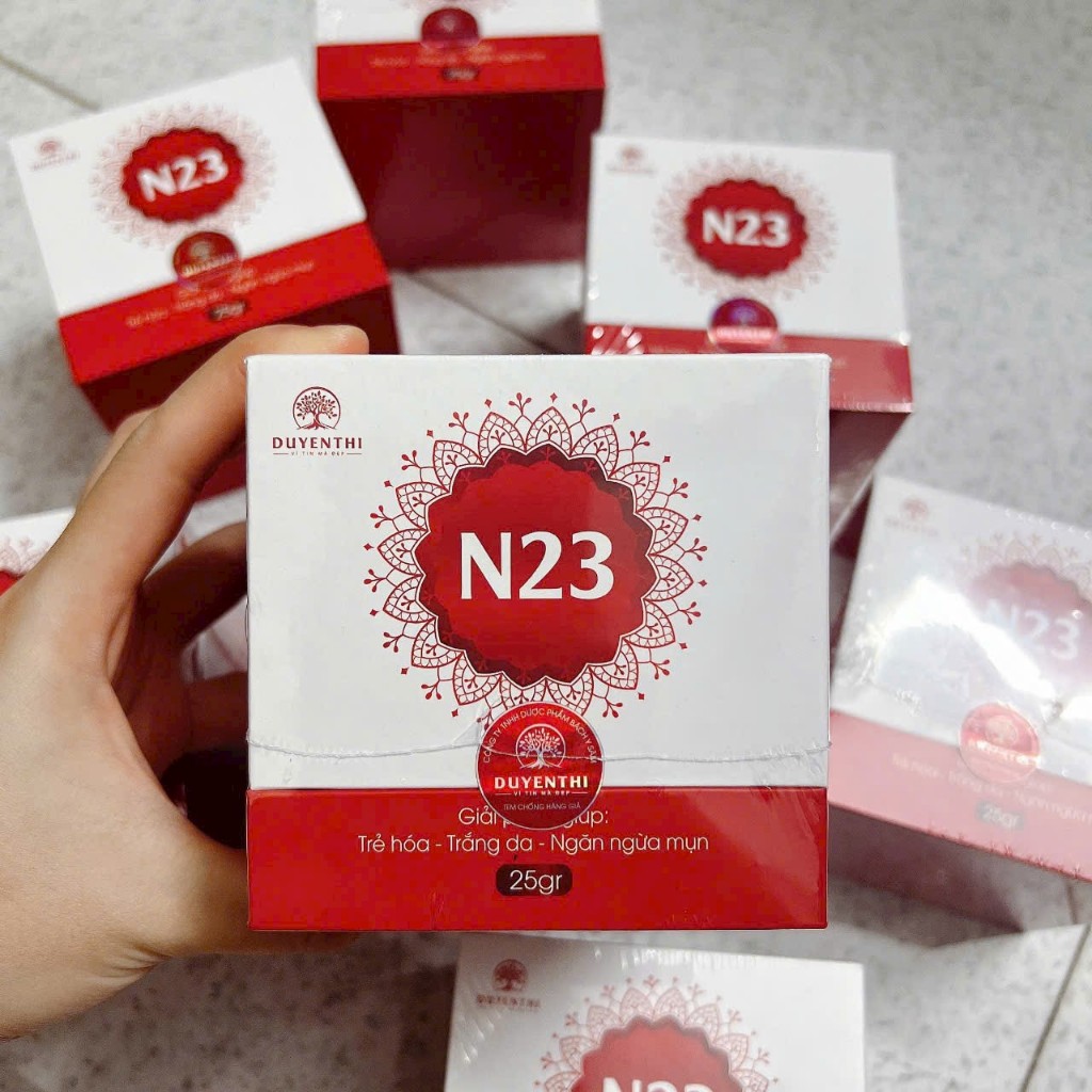 Kem N23 Duyên Thị - Bách Y Sâm - Dưỡng Ẩm Trắng Da Mờ Nếp Nhăn 25gr (Mẫu mới nhất)