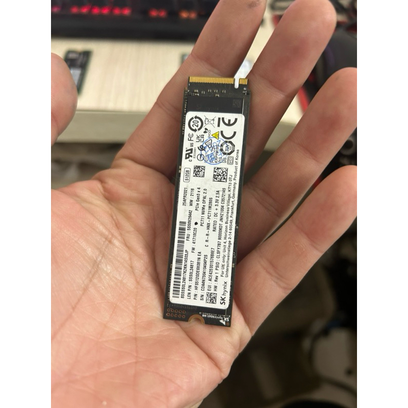 ssd nvme gen 3.0 512gb form 2280 loại tốt hàng new sk 100% các hãng top như kioxia, samsung, kingsto