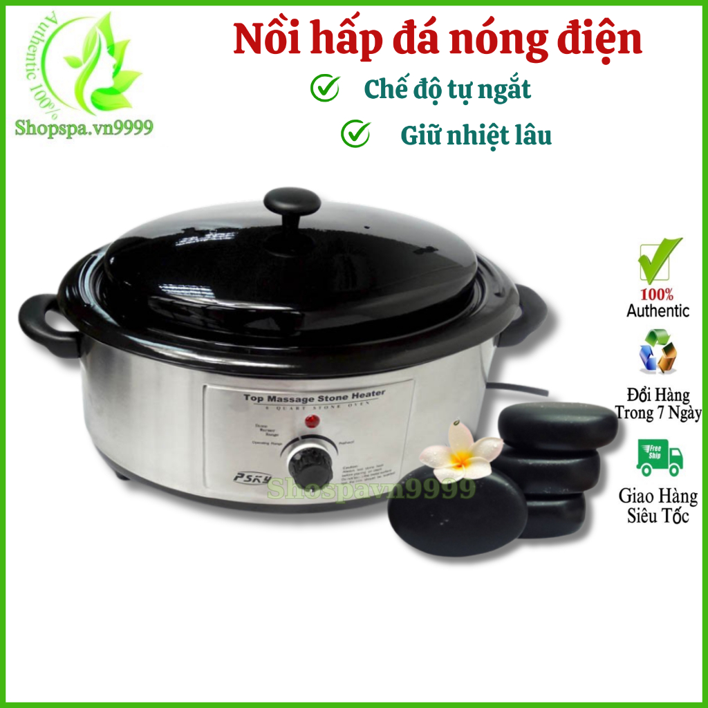 Nồi hấp Đá nóng Massage body chuyên dụng | Nồi làm nóng đá massage bằng điện cho Spa, TMV