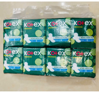 COMBO 8 GÓI BĂNG VỆ SINH KOTEX FREEDOM MAXI CÁNH