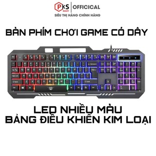 PKSMART-K2 Bàn Phím Giả Cơ Gaming Có Dây - LED Nhiều Màu - Bảng Điều Khiển Kim Loại - Dùng Cho Máy Tính Laptop 