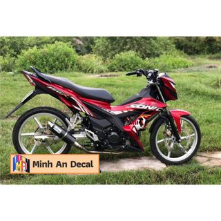 TEM SONIC ĐEN ĐỎ BY DECAL 3A