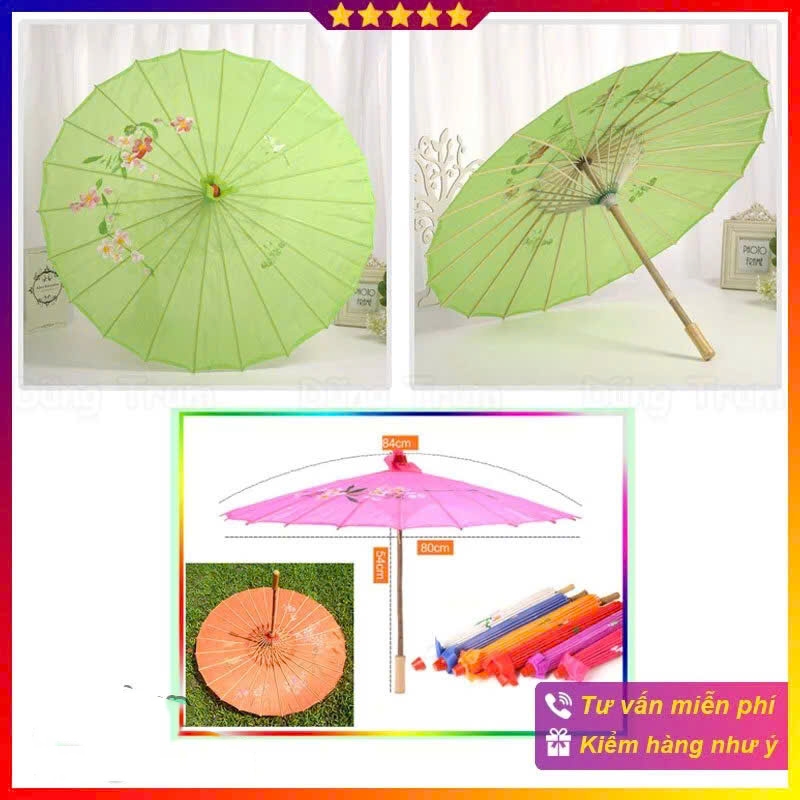 Ô múa cổ trang biểu diễn, dù cổ trang múa chụp hình, ô múa dân tộc mèo