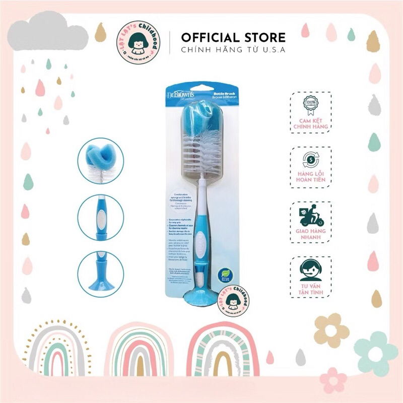 Cọ rửa bình sữa Dr Browns nhập Mỹ