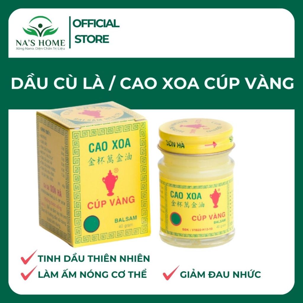 Cao Xoa Cúp Vàng Diện Chẩn Bùi Quốc Châu Dầu Cù Là Diện Chẩn hũ 40g
