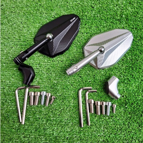 Kính chiếu hậu V2-VIEW full nhôm CNC mẩu V2 Gắn Cho nhiều dòng xe máy