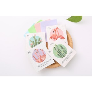[FREESHIP💋] Giấy Thấm Hút Dầu Dành Cho Da Mặt Màu Sắc Ngẫu Nhiên