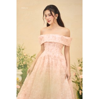 TIELA Đầm váy hoa ren trễ vai-Florence Dress