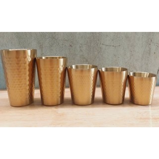Ly inox 304 2 lớp kim cương kiểu hàn quốc 175ml 260m 300ml 350ml 450ml