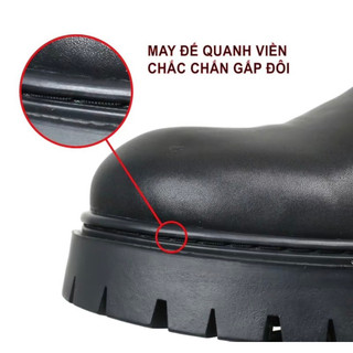 Derby chunky Da Bò Đế Cao Su 4,5cm Bảo hành 1 năm
