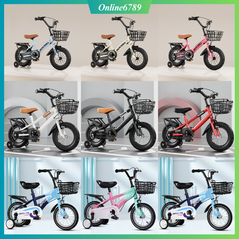 Xe đạp trẻ em cho bé gái bé trai 100 mẫu từ 2 tuổi đến 10 tuổi bảo hành 24 tháng Mã MGS1