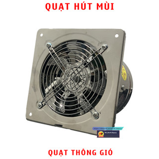 [MÀU INOX] Quạt Thông Gió, Quạt hút mùi, Quạt hút gió.. nhà vệ sinh/ Phòng Bếp - FD100 / FD150 / FD250 Công suất 40-80w