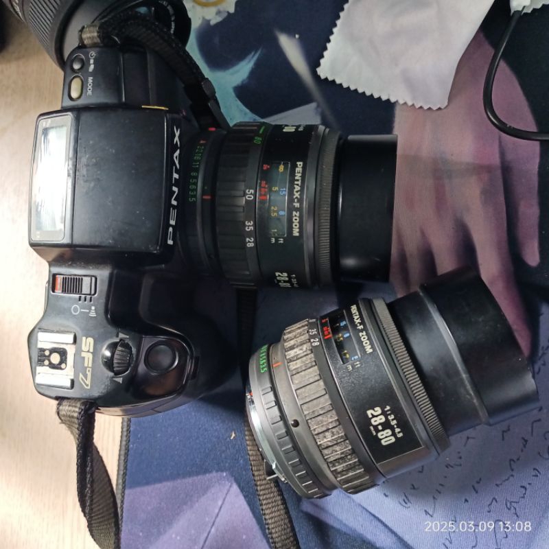 Máy ảnh Film Pentax SF7 và lens 28-80mm - Ống kính pentax