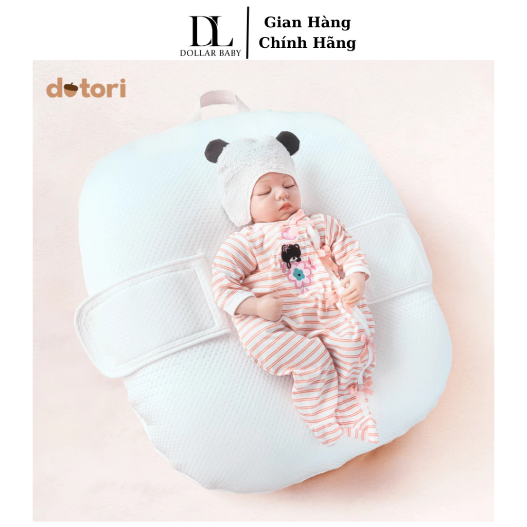 Gối Chống Trào Ngược Dotori Đa Năng 3in1 - Kèm Đai An Toàn, Vỏ Duraron Mát Lạnh Chính Hãng Hàn Quốc