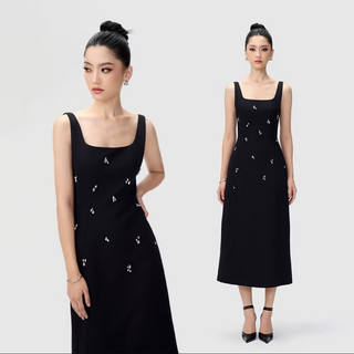 Đầm kiểu tiểu thư đính đá dự tiệc rechic size XL