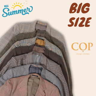 [ BIG SIZE ] Áo Vest / Blazer Kẻ Caro họa tiết oversize style,vintage, công sở Nhật,Hàn - secondhand (2hand) [FREE SHIP]