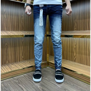 quần bò nam xanh pơ pồ xanh đậm trơn bốn cúc tang lụa