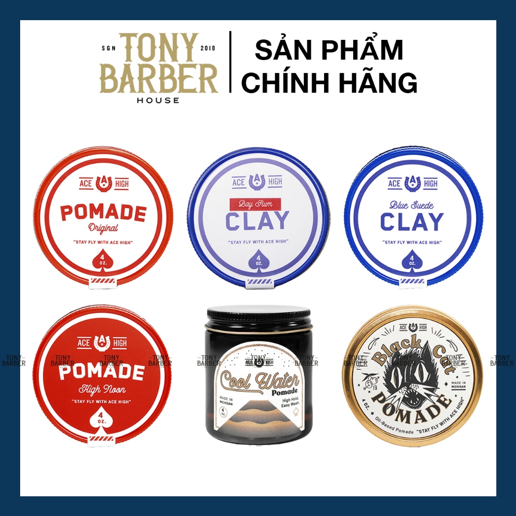 [Full Line] Pomade tạo kiểu tóc Ace High Pomade 118ml