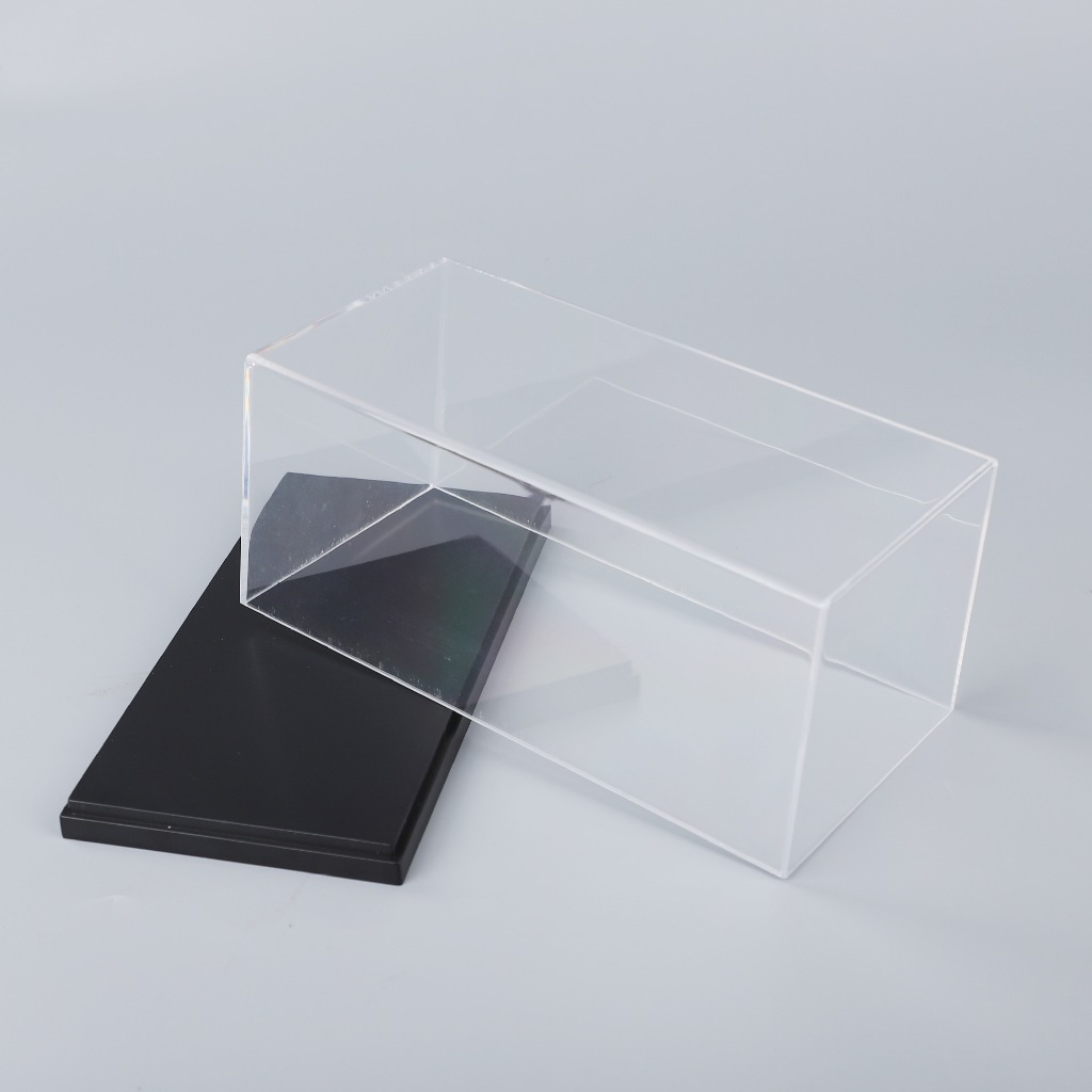 Phụ kiện hộp mica - đế nhựa trắng - đen kích thước 12x5.8x4.5cm tỉ lệ 1:64 Autono1 PK520