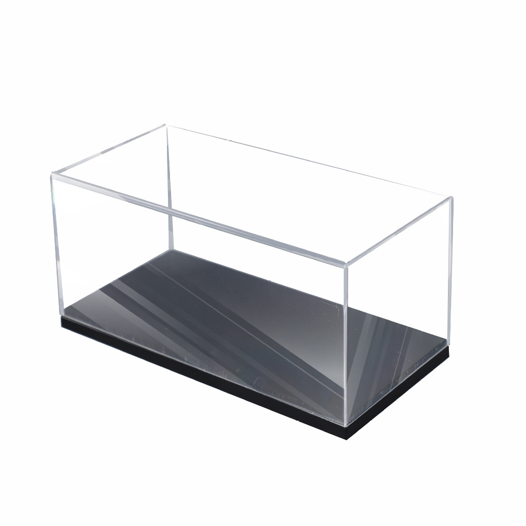 Hộp mica - đế nhựa trắng - đen kích thước 12x5.8x4.5cm tỉ lệ 1:64 Autono1 PK520