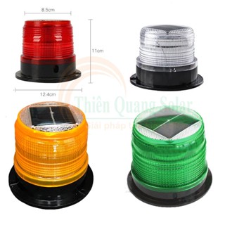 Đèn chớp vàng cảnh báo năng lượng mặt trời đế nam châm