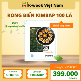Rong biển Kimbap 100 Lá Thương hiệu Kwook 250g