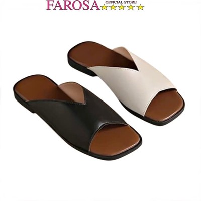 Dép quai ngang nữ đế bệt FAROSA -TH96 dép nữ mùa hè đi chơi đi biển cực phong cách