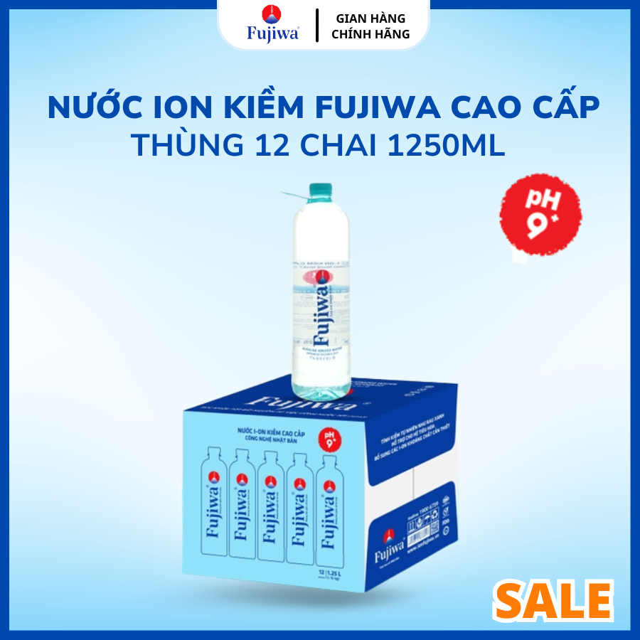 Fujiwa - Nước Uống Ion Kiềm Cao Cấp Đóng Chai Fujiwa Chai 1250ml - sản xuất bằng công nghệ tiên tiến