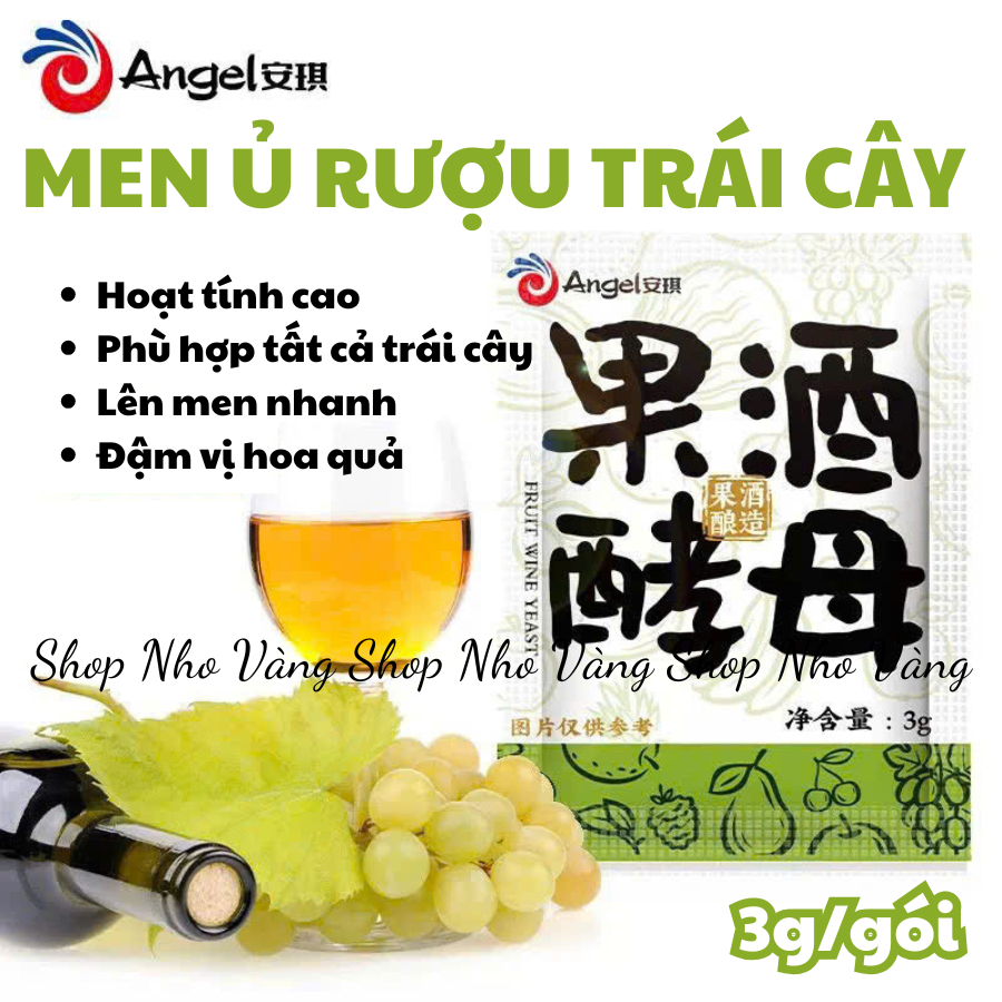 Men ủ rượu trái cây 3g nước uống rượu hoa quả Angle
