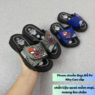 Dép ngan Siêu Nhân Cho Bé Trai, Có Size Từ 26->36, Đế Cao 2cm,Dép lê cho bé trai mang đi chơi dễ thương Mang Bao Êm Chân