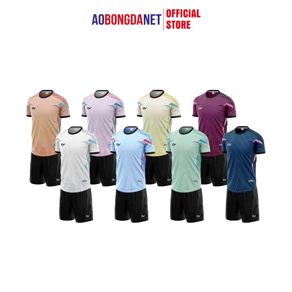 Bộ quần áo đá bóng không logo CV ZANE,chất liệu thoáng mát,thám hút mồ hôi tốt sport