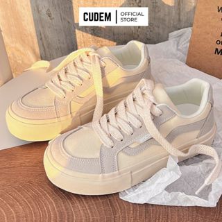 Giày thể thao nữ chất vải canvas siêu nhẹ, thoáng khí, giày thể thao nữ cá tính màu Xám Trắng Kem năng động, bền bỉ S74