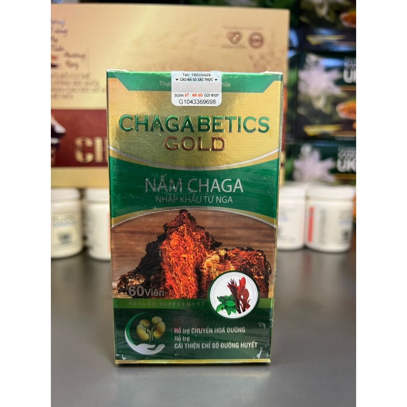 nấm Chaga Bestics gold - Hỗ Trợ Giảm Đường Huyết, Giảm Biến Chứng Do Đái Tháo Đường, Nấm Chaga Nhập Khẩu Nga.