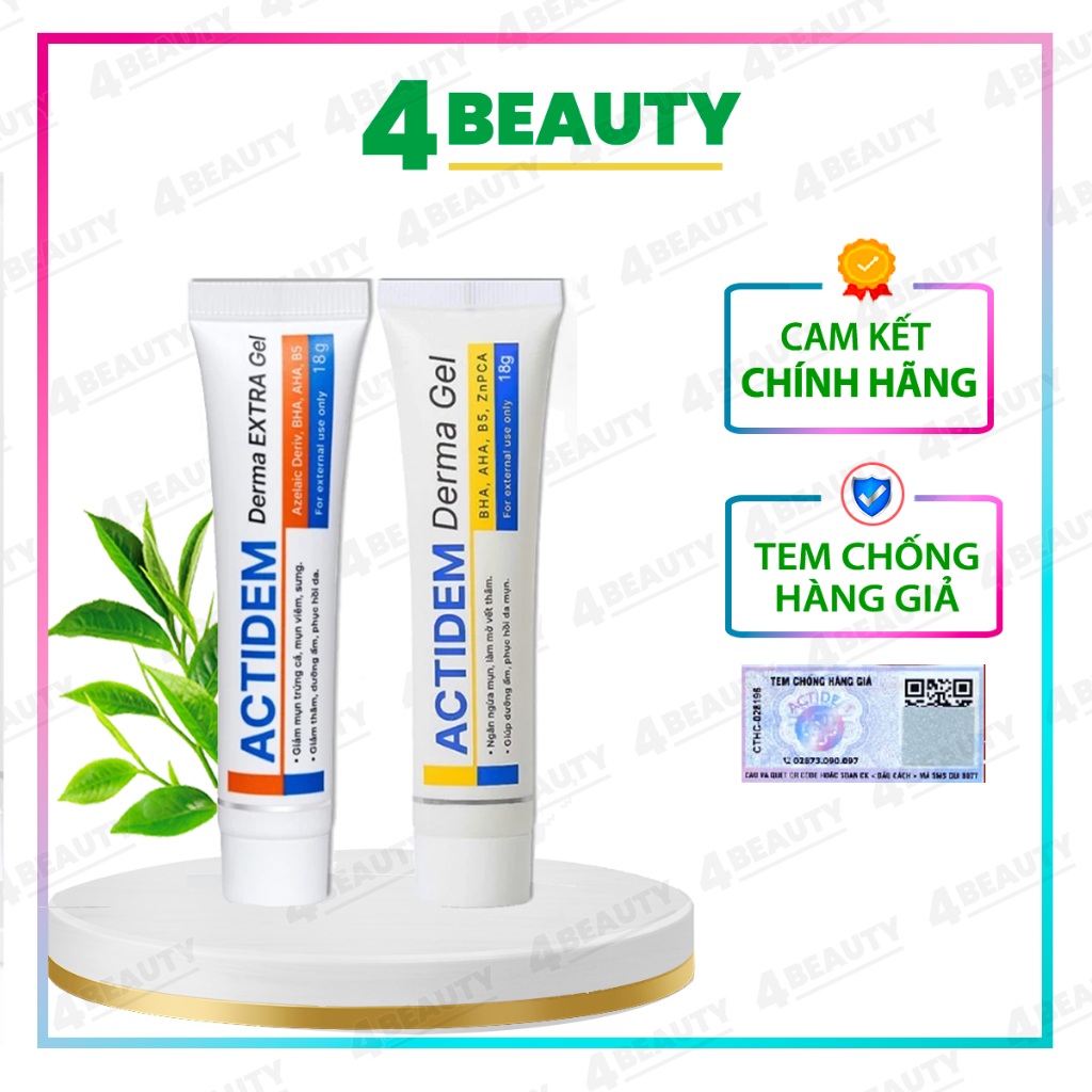 Actidem Derma Gel Giảm Mụn, Mờ Thâm, Ngăn Ngừa Mụn Tái Phát - 4 BEAUTY