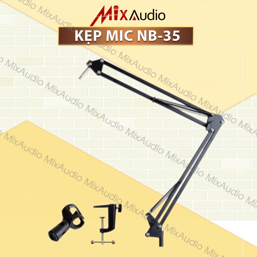 Chân Kẹp Mic Microphone NB35 - Giá Đỡ Kẹp Bàn Gắn Micro Livestream