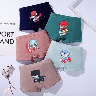 Set 5 quần chip đùi cotton cho bé trai hình siêu nhân