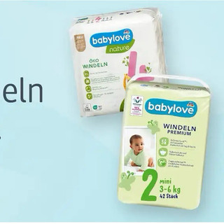 Bỉm, tã dán babylove premium đức đủ size 1 - 6 cho bé từ 2 đến 32kg - đức