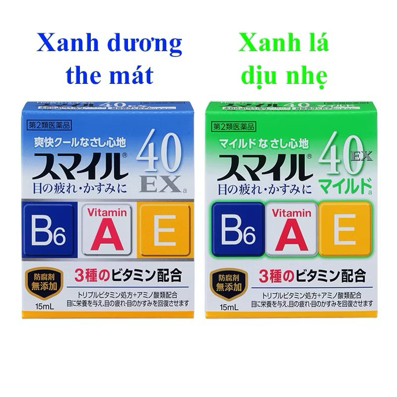 Nước nhỏ mắt 40 EX Mild Lion cho người làm việc máy tính, dùng điện thoại nhiều Nhật Bản
