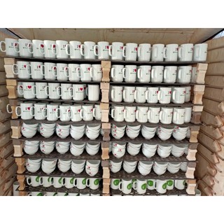 Cốc sứ dung tích 500ml, dùng uống shake