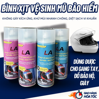 Chai Vệ Sinh khử mùi bọt tuyết tạo bọt LA 450ml dùng cho mũ,nón bảo hiểm,xe hơi,sofa,giày làm sạch nhanh tiện lợi